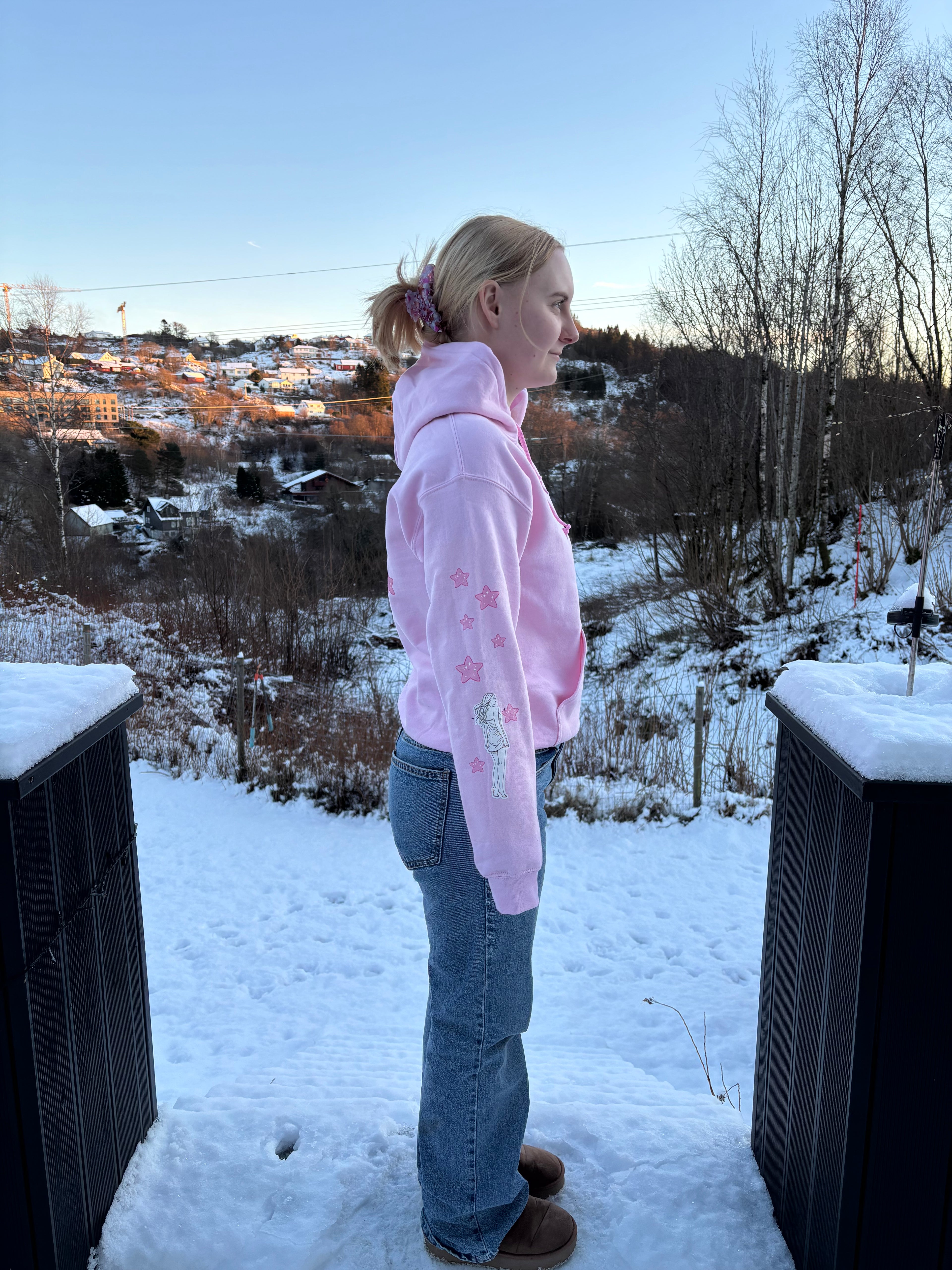 Gentle Chaos Hoodie — Rosa