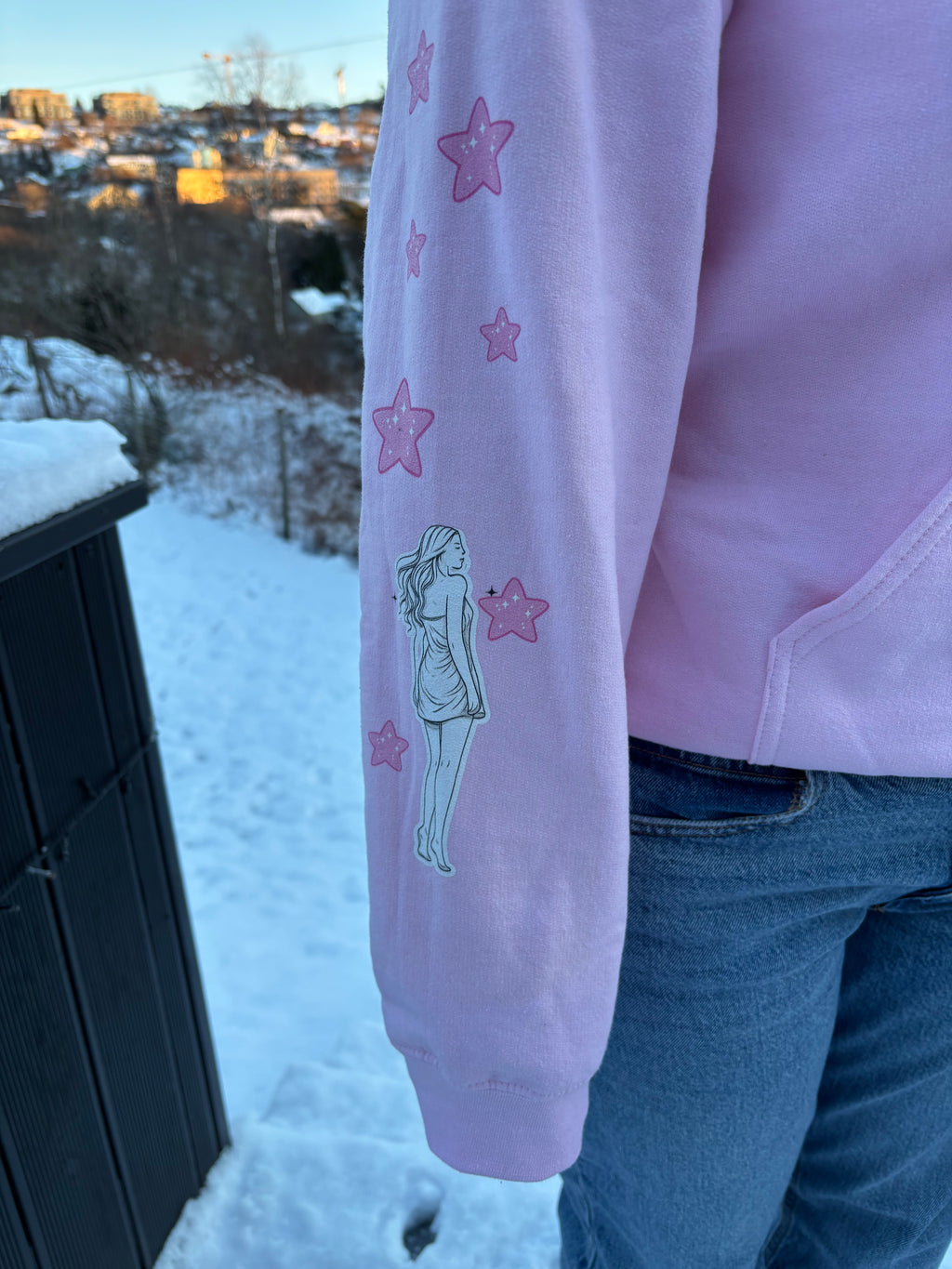 Gentle Chaos Hoodie — Rosa