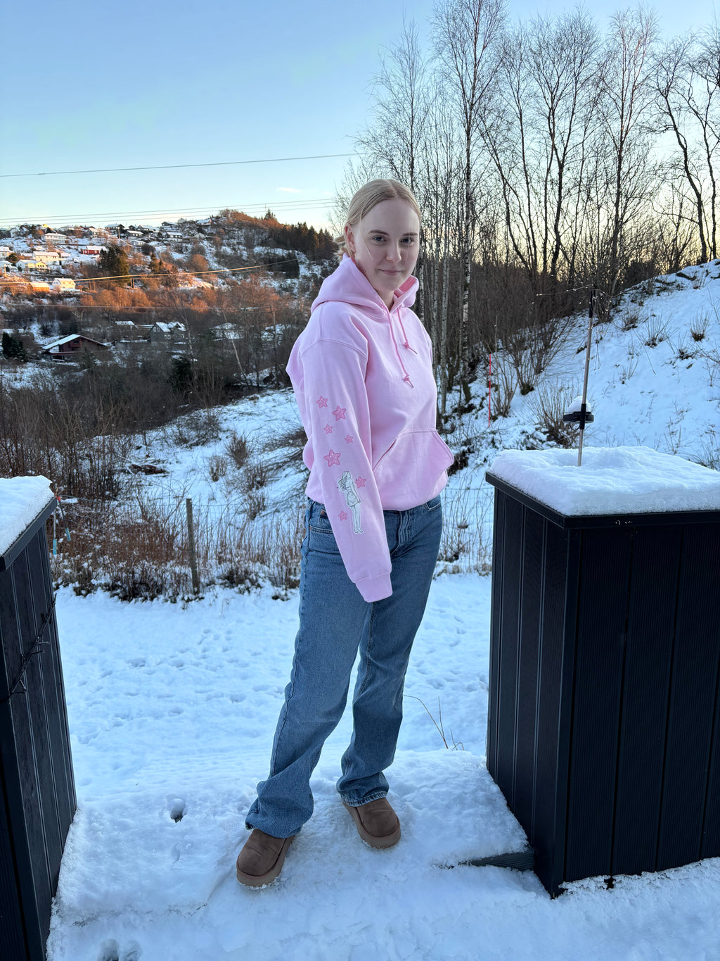 Gentle Chaos Hoodie — Rosa