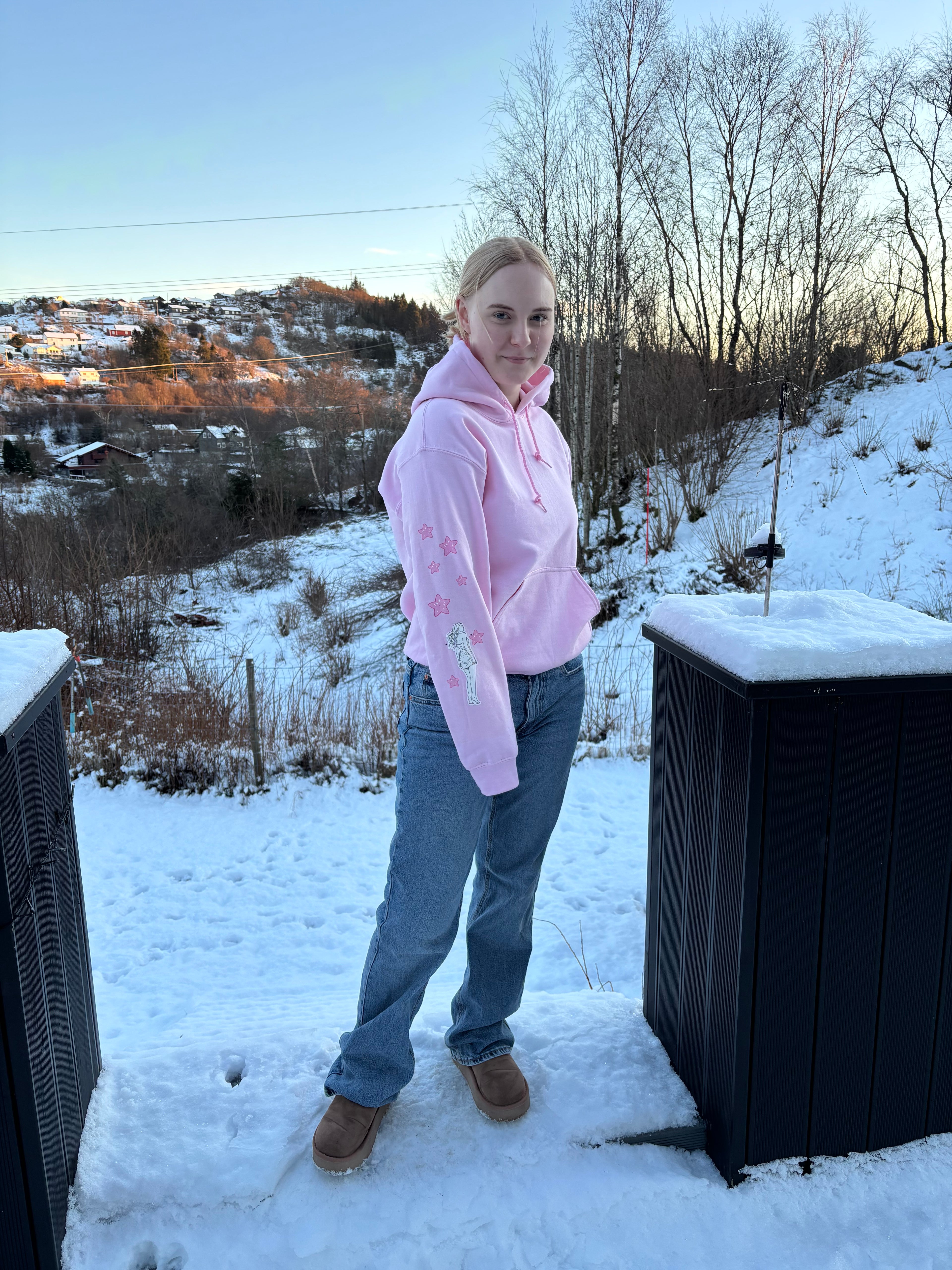 Gentle Chaos Hoodie — Rosa